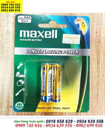 Maxell LR03(GD)2B, Pin đũa AAA 1.5v Maxell LR03(GD)2B Alkaline 1.5V chính hãng /Vỉ 2viên